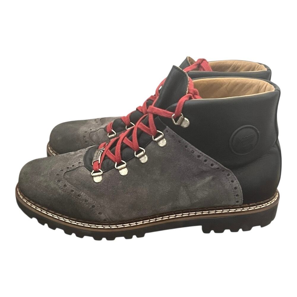 Ammann Murten Boots In Brushed Grey Suede and Black Leather Size 45 EU - Picture 2 of 14